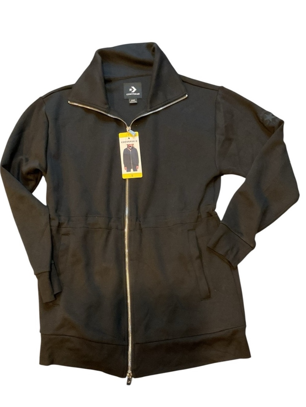 Converse Women's Black Full-Zip Jacket size XS